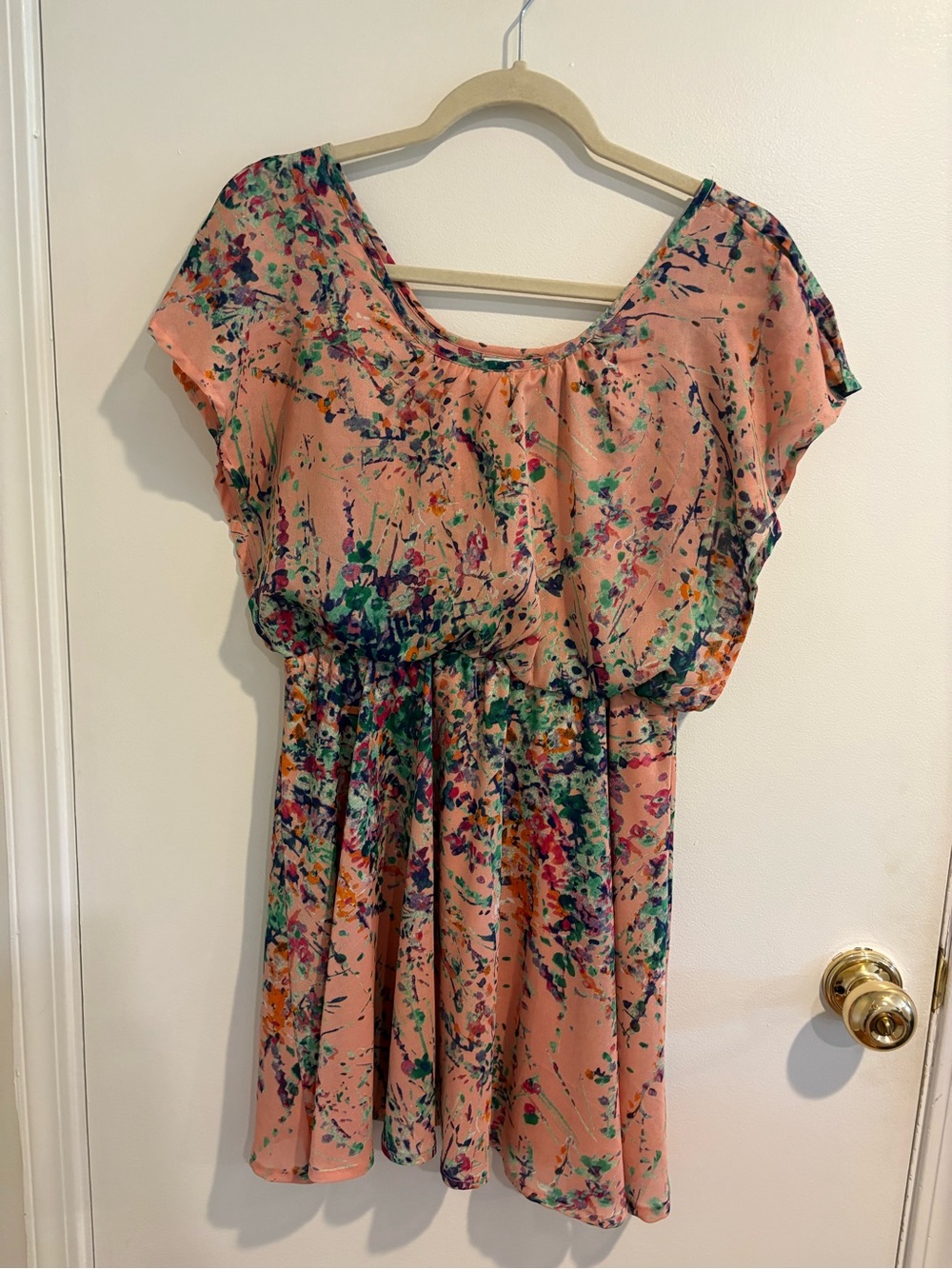 Women's floral blouson dress